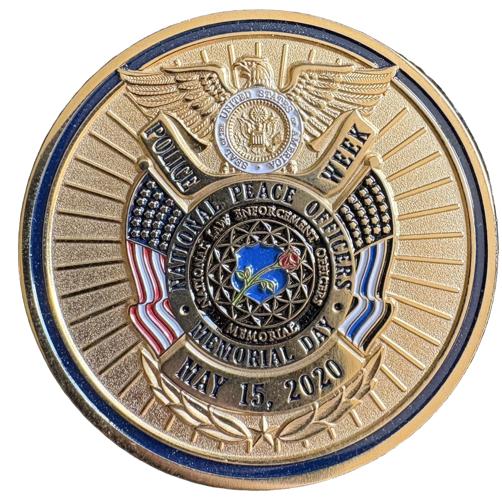 2020 Police Week NLEOMF Coin — front