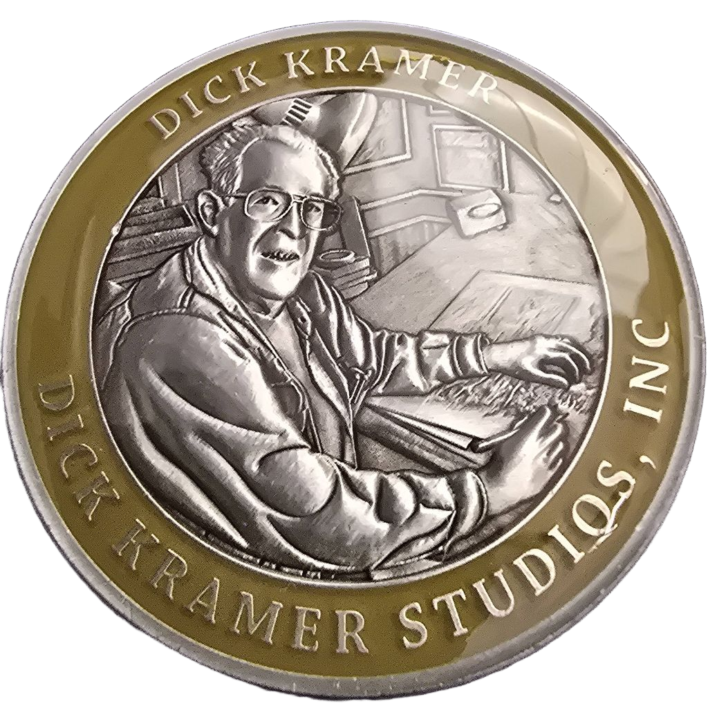Dick Kramer coin 7 in a series of 15 Tight 360 — back