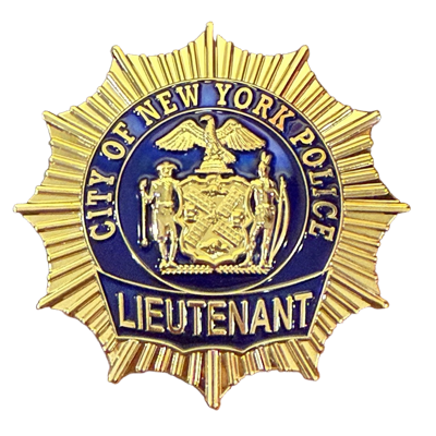 NYPD Lieutenant Shield Superman challenge coin