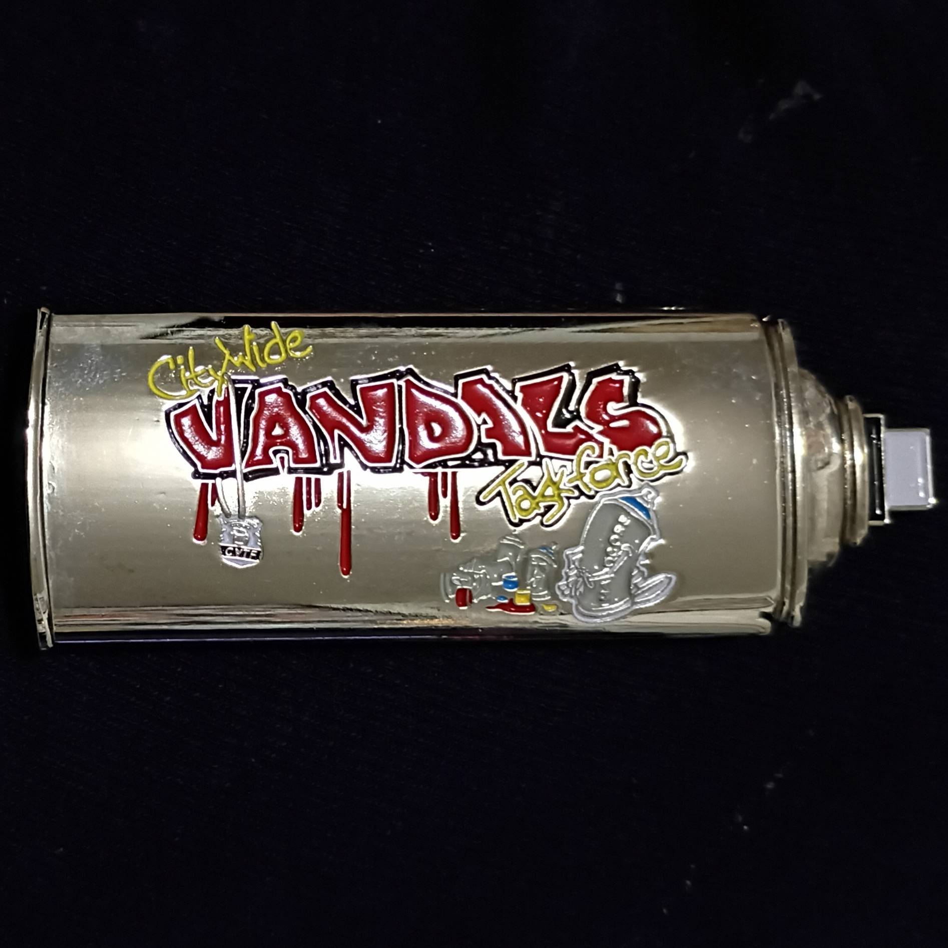 NYPD citywide vandalism task force silver 3D variant — back