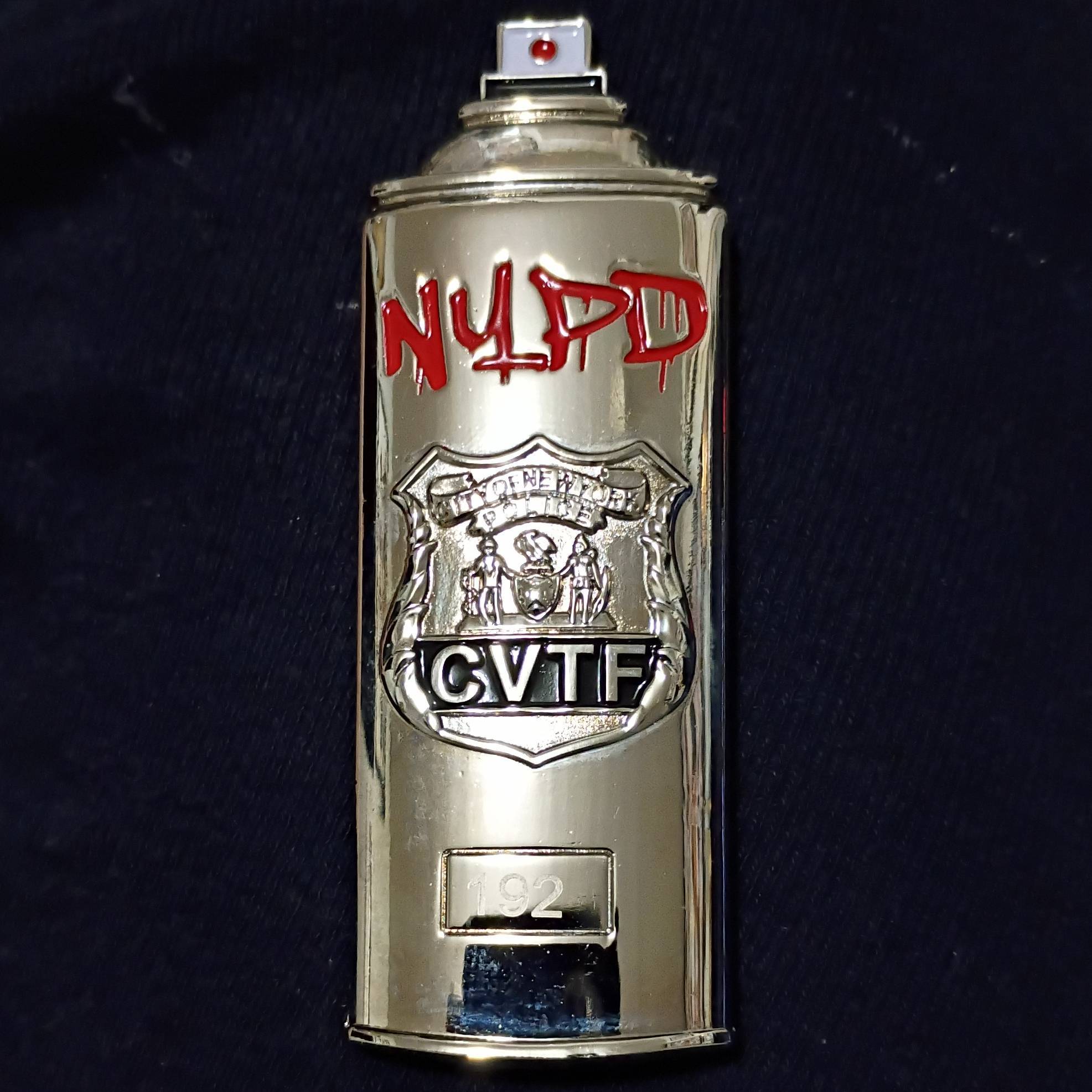 NYPD citywide vandalism task force silver 3D variant — front