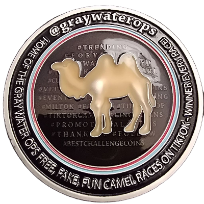 Graywater Ops Camel Races Challenge Coin