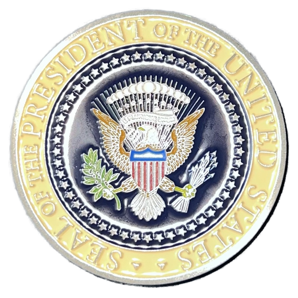 Police Scotland US Presidential Visit 2025 Challenge Coin — back