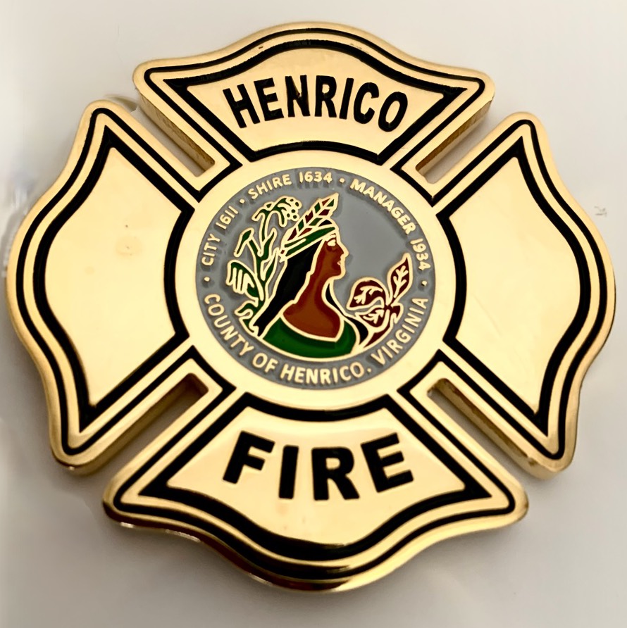 Henrico Fire Unit Coin — back