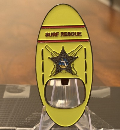 Bay County Sheriff Surfboard