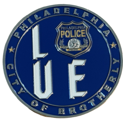 Philadelphia Police Department City of Brotherly Love Challenge Coin