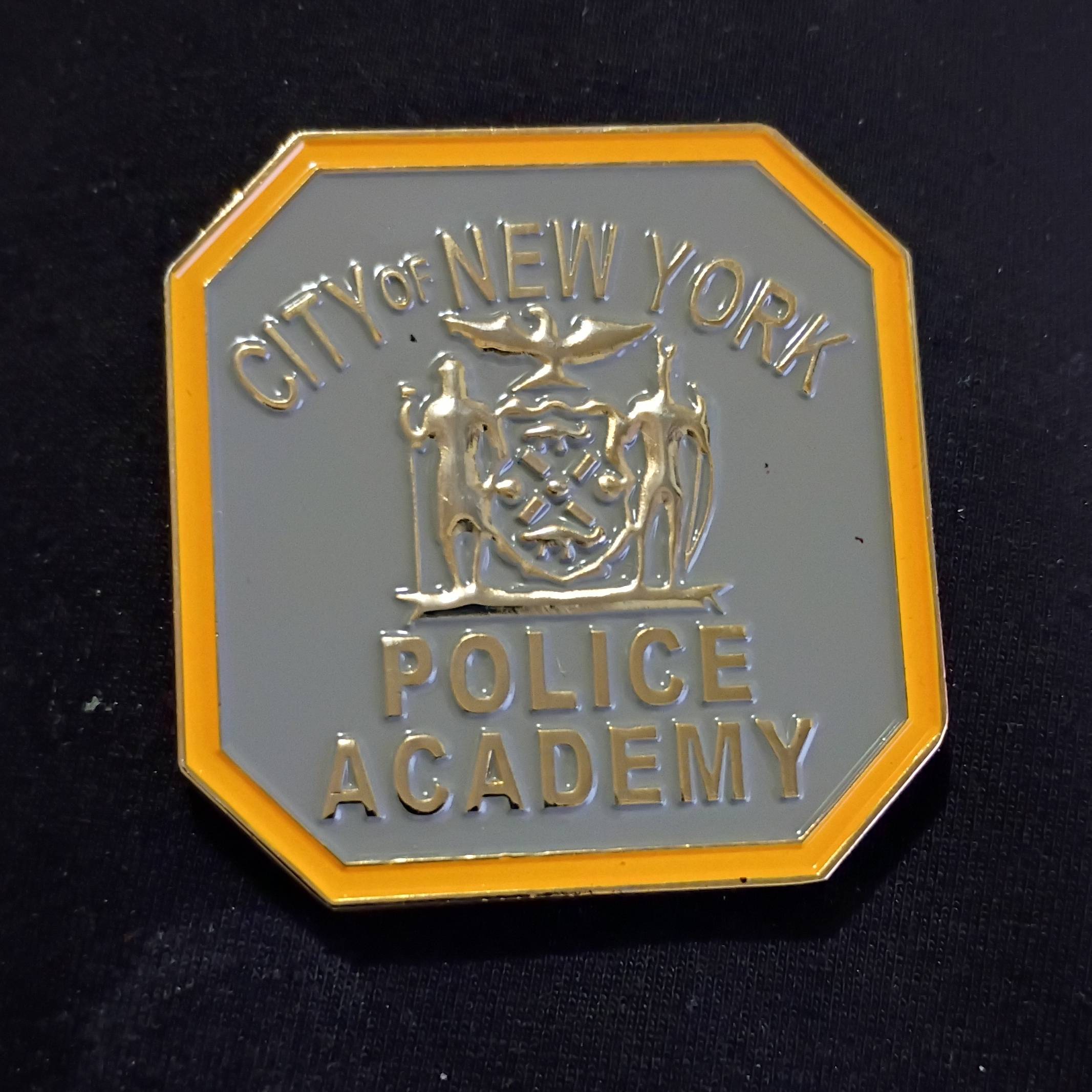 NYPD police academy challenge coin — front