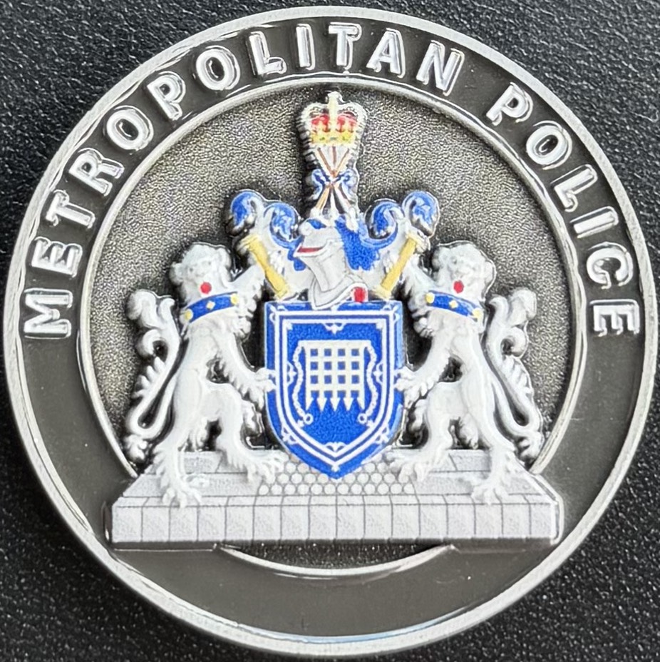 Metropolitan Police Special Constabulary Challenge Coin — back