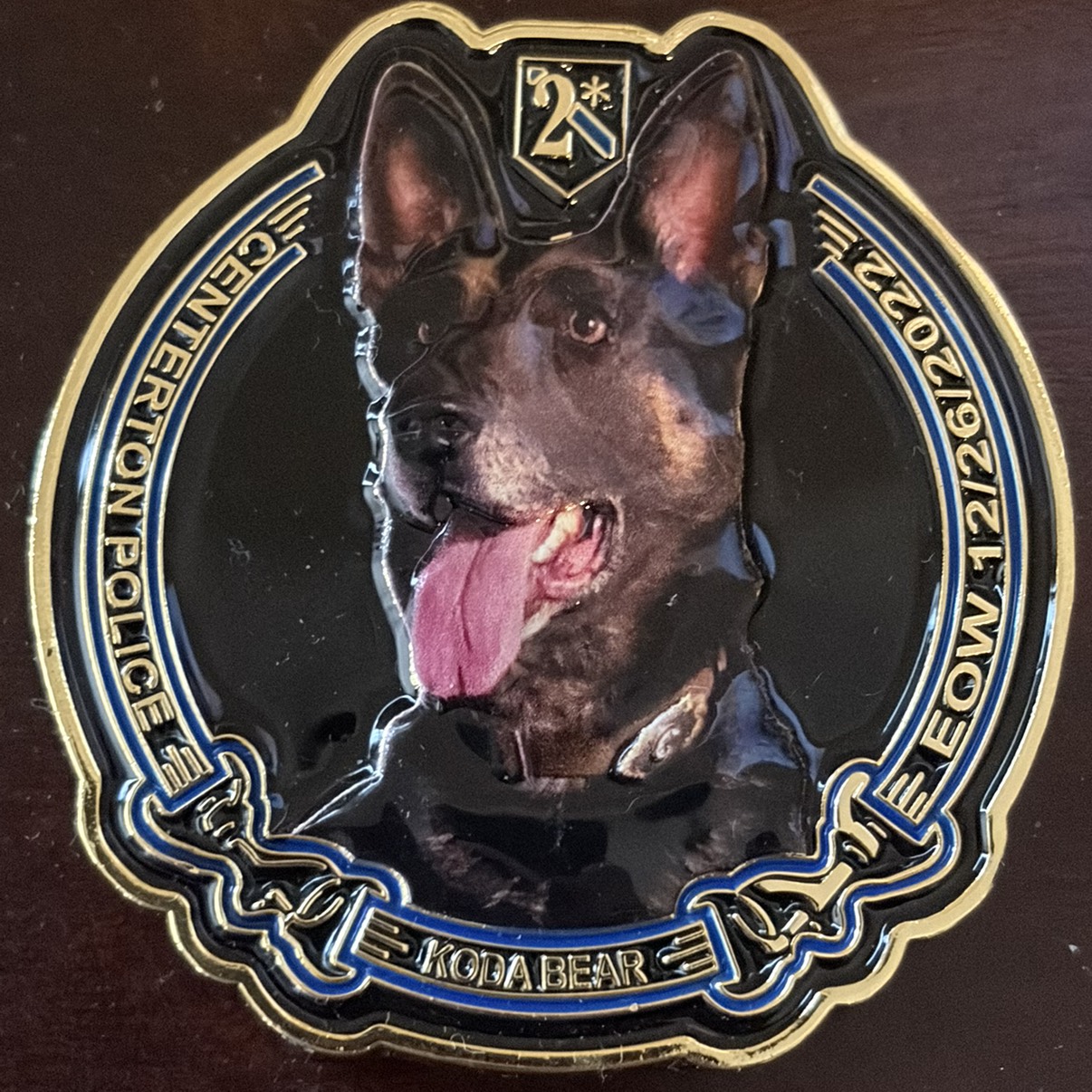 Centerton K9 Koda Bear — front
