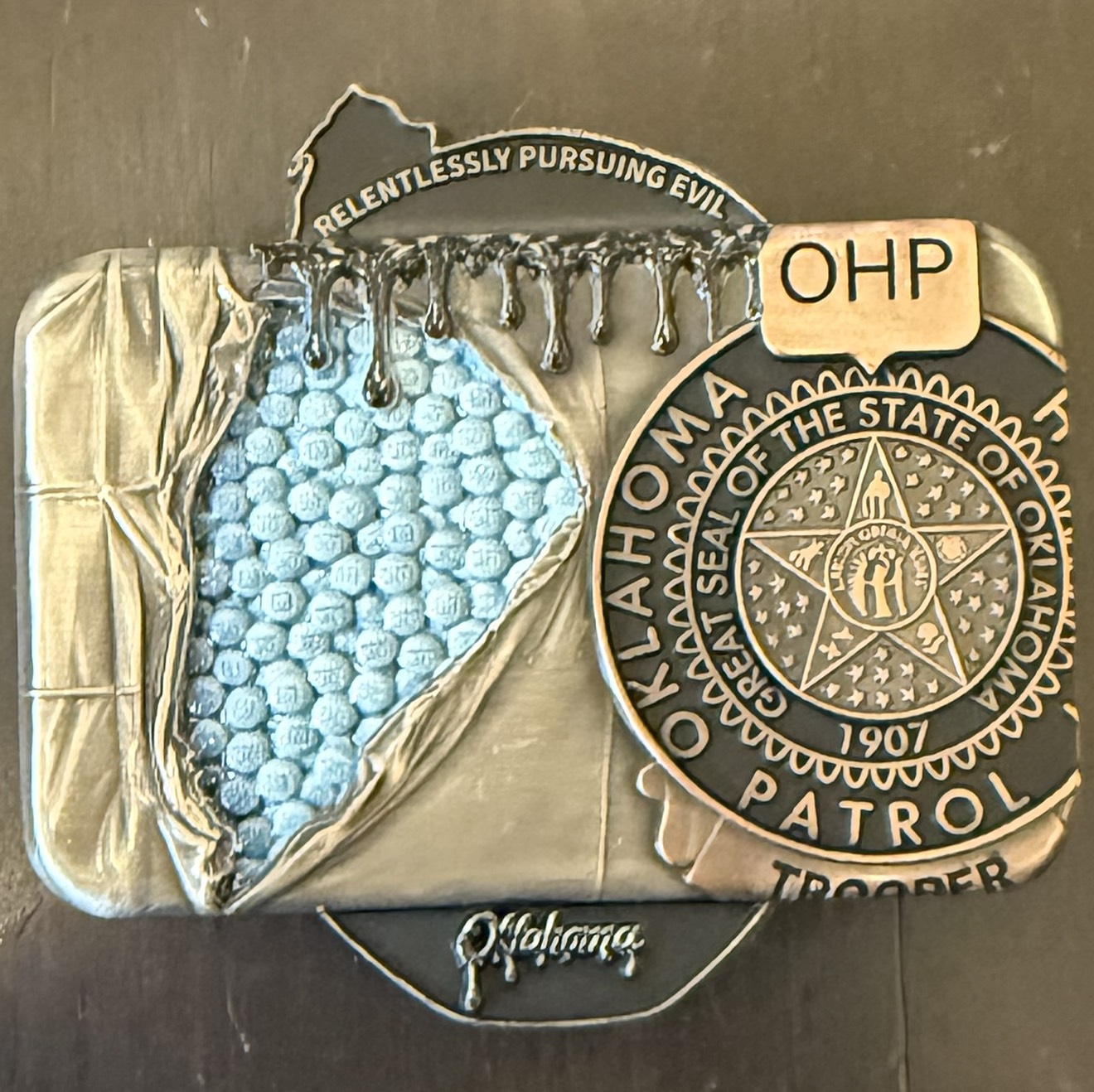 Oklahoma Highway Patrol Oil Boom Kilo (Copper Variant) — back