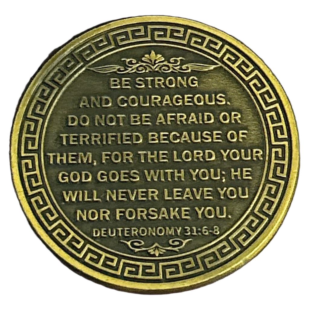 Special forces prayer coin — back