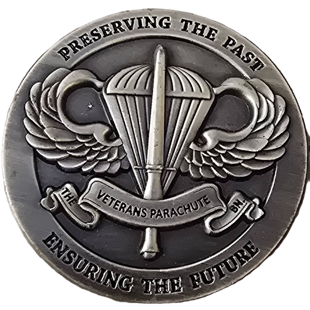 Veterans Parachute Challenge Coin — front