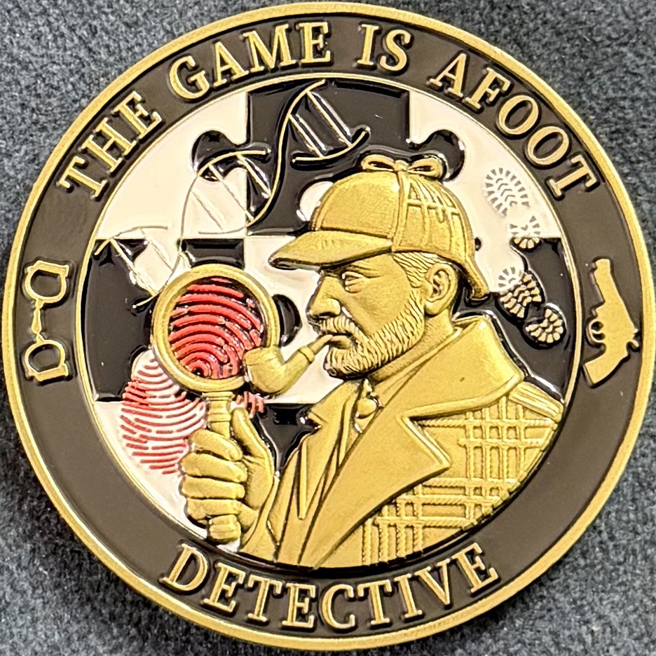 Police Scotland Detective Challenge Coin — front