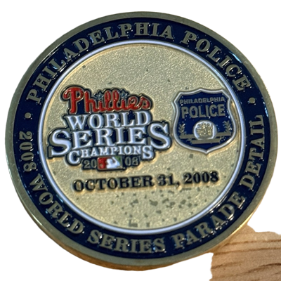 Philadelphia Police 2008 World Series Parade Challenge Coin