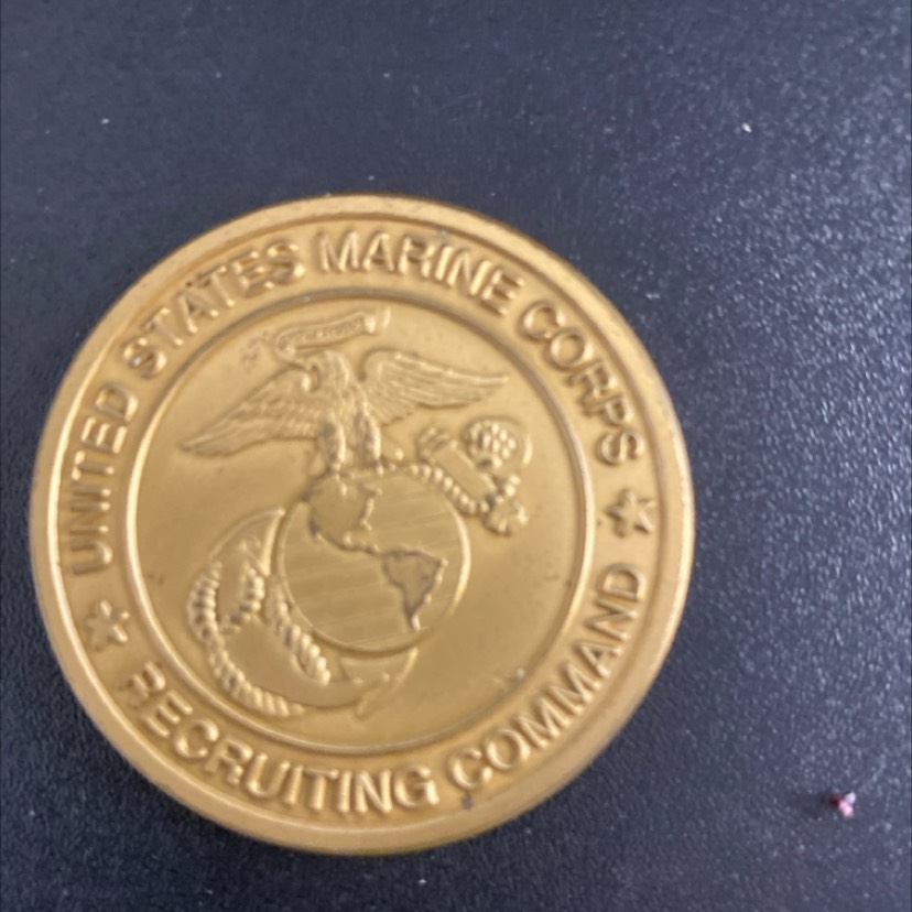 commanding generals coin usmc recruiting — back