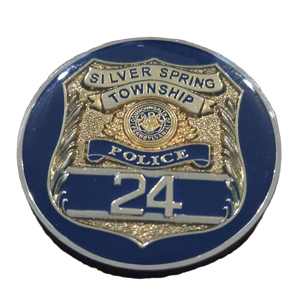 Silver Spring Township Police Department Coin — back