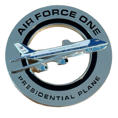 Air Force One Presidential Plane Challenge Coin