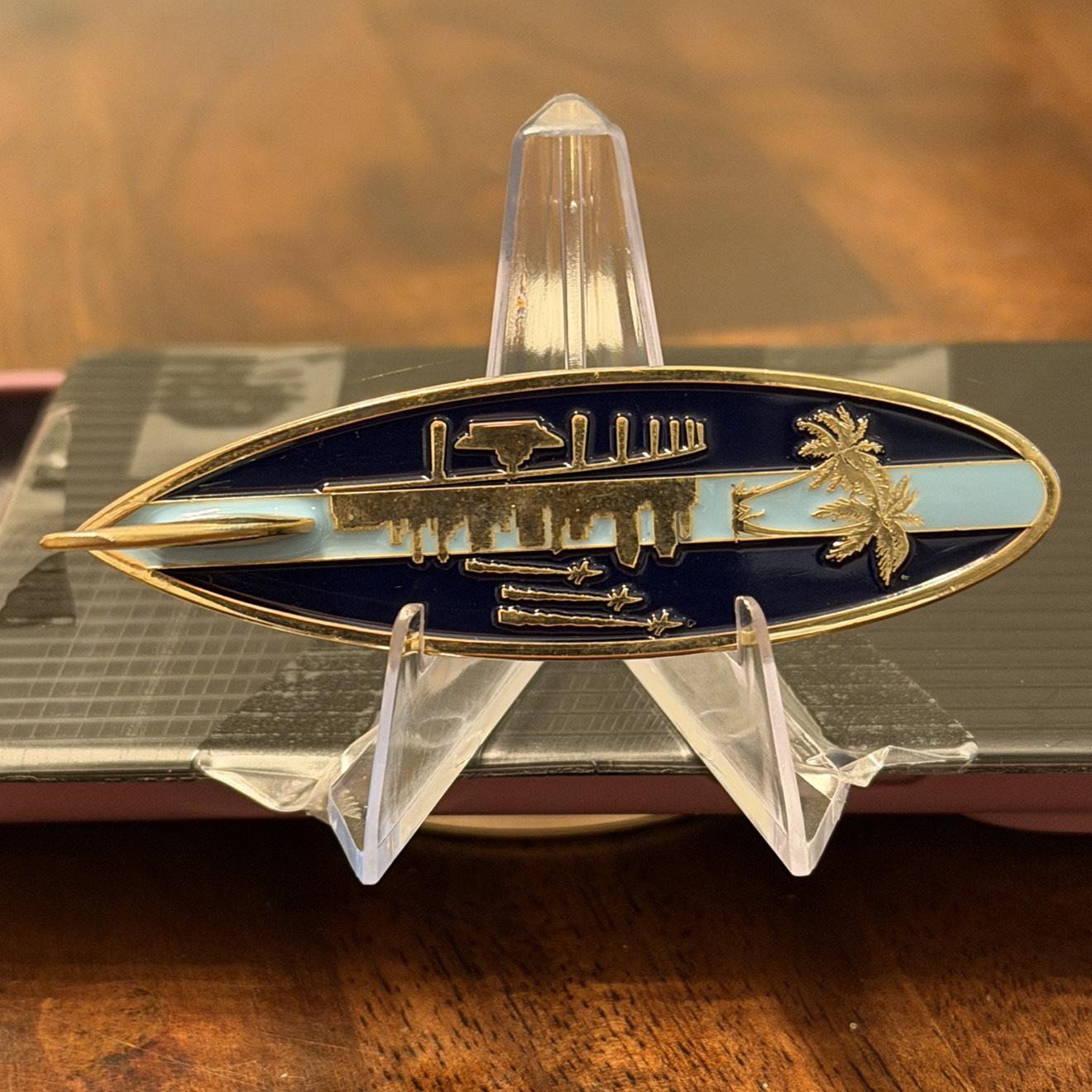 FBI San Diego Surfboard — back