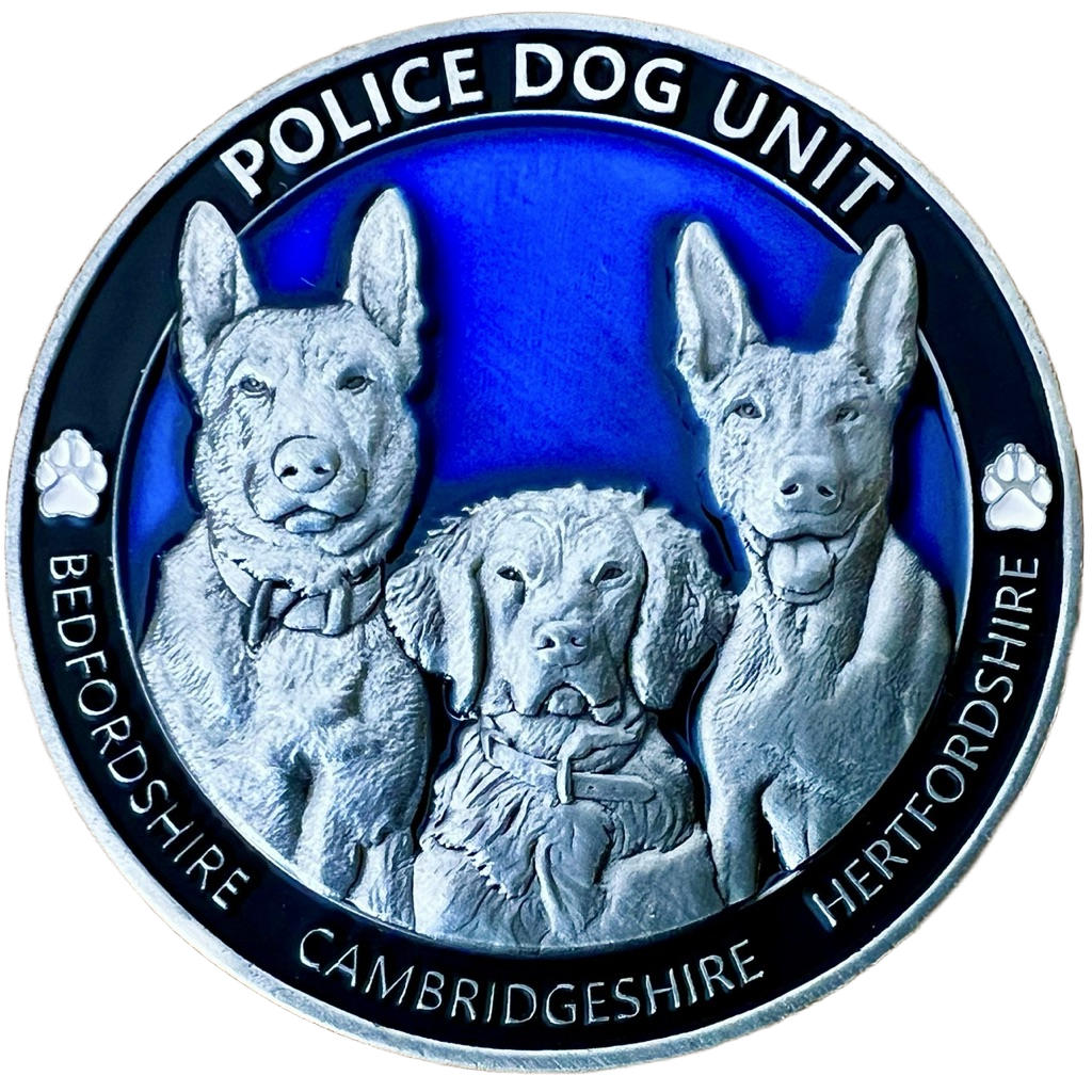BCH Police Dog Unit Challenge Coin — back