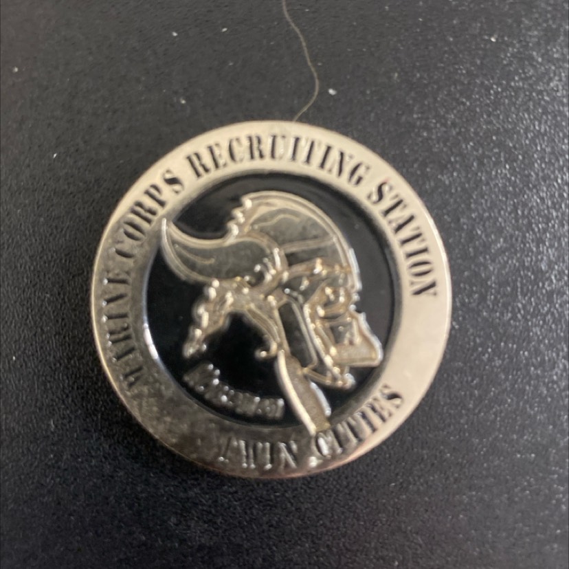 USMC Recruiting Rifle Sharpshooter Coin – RS Twin Cities — back