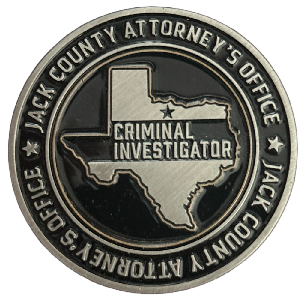 Criminal investigator Jack County Texas — front