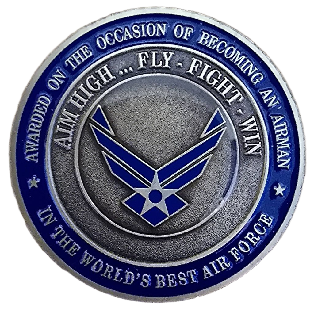 USAF Airmans Coin — back