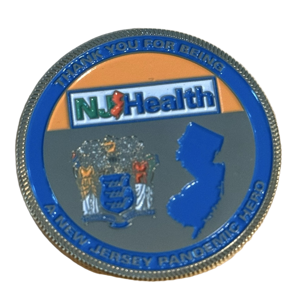 New Jersey Health Department COVID-19 Pandemic Hero — back