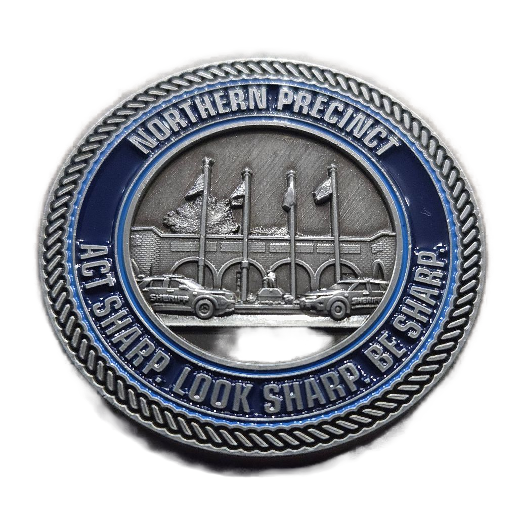 Harford County Sheriff's Office Northern Precinct Coin — back