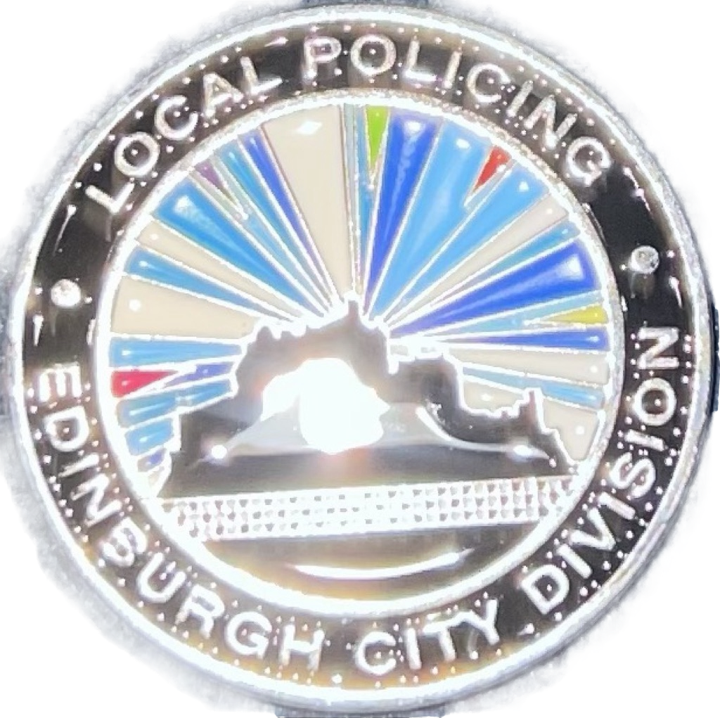 Police Scotland Local Policing Edinburgh City Division Challenge Coin — front