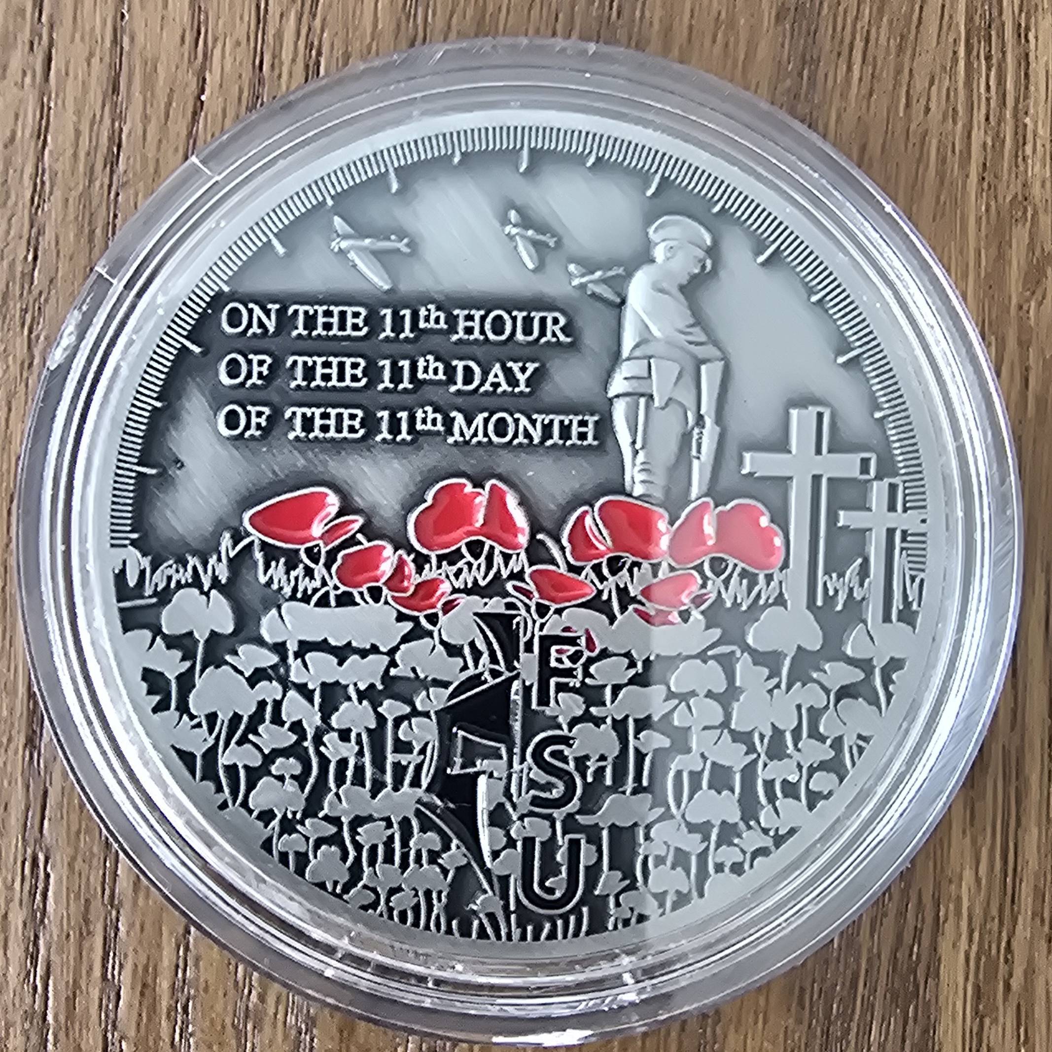 Remembrance Police Coin — back
