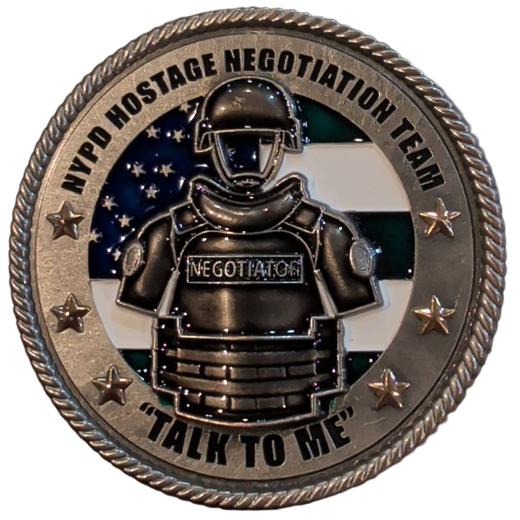 NYPD Hostage Negotiation Team 50th Anniversary Coin — front