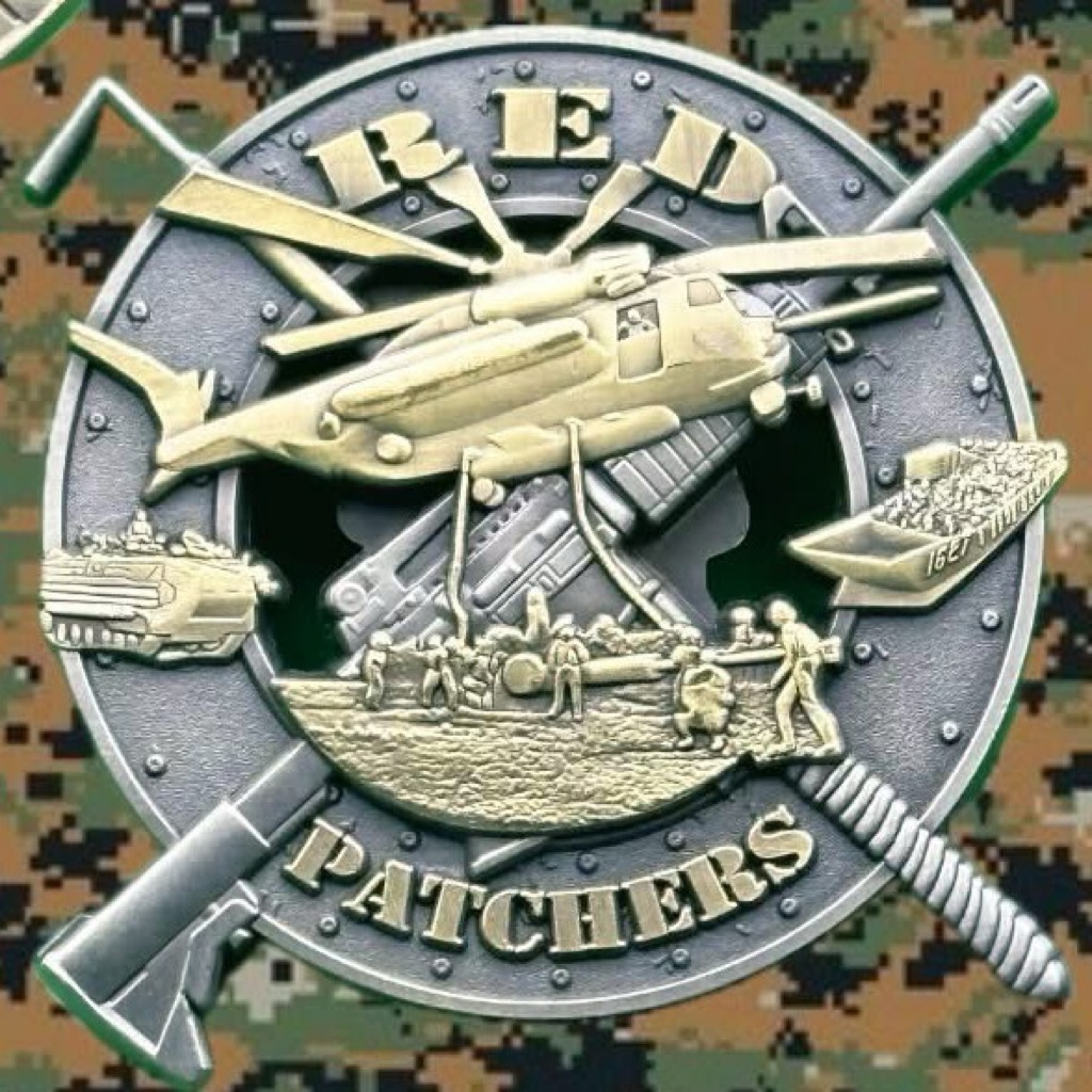 “RED PATCHER!!! First to Fight, Last to Leave!” — front