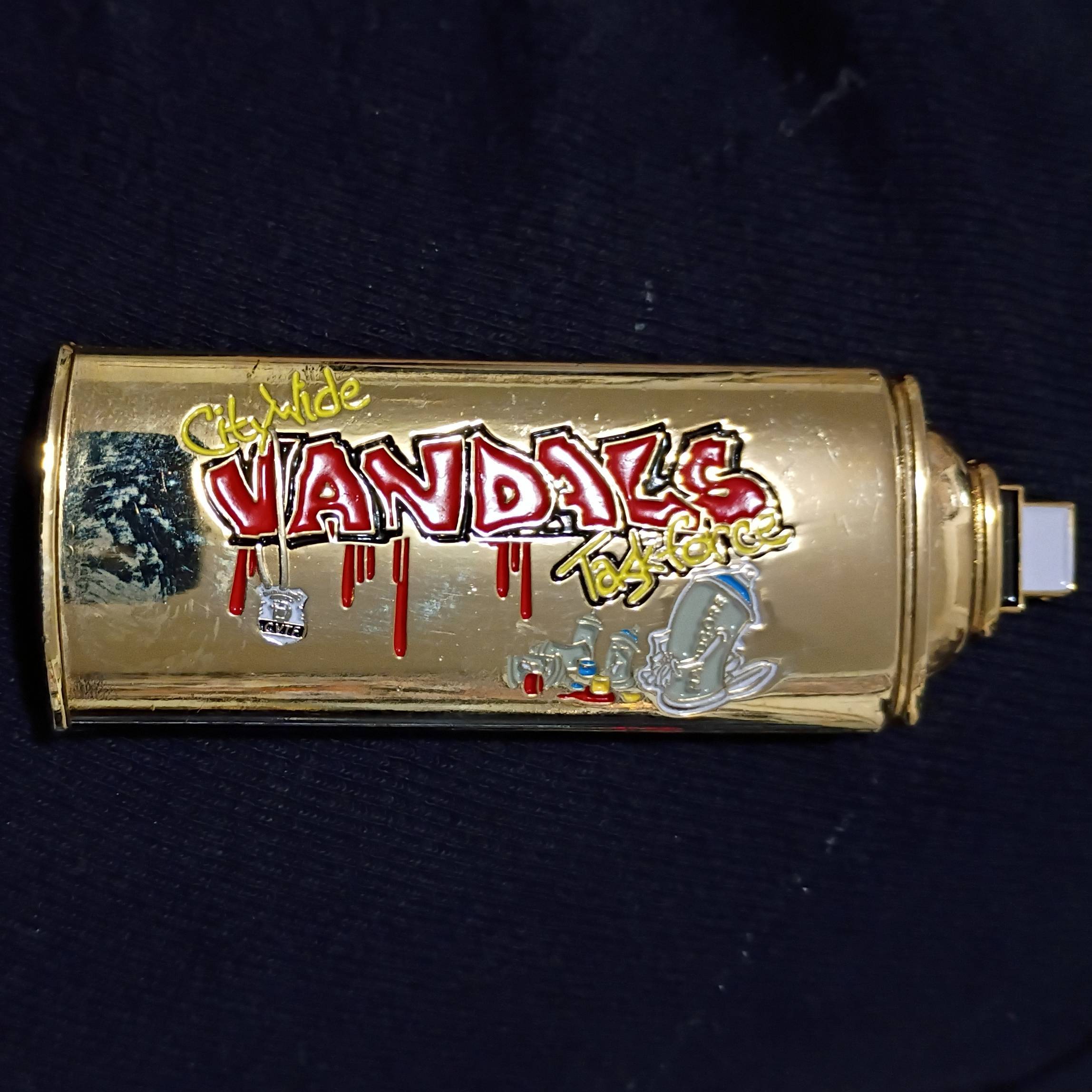 NYPD citywide vandalism task force Gold 3D variant — back