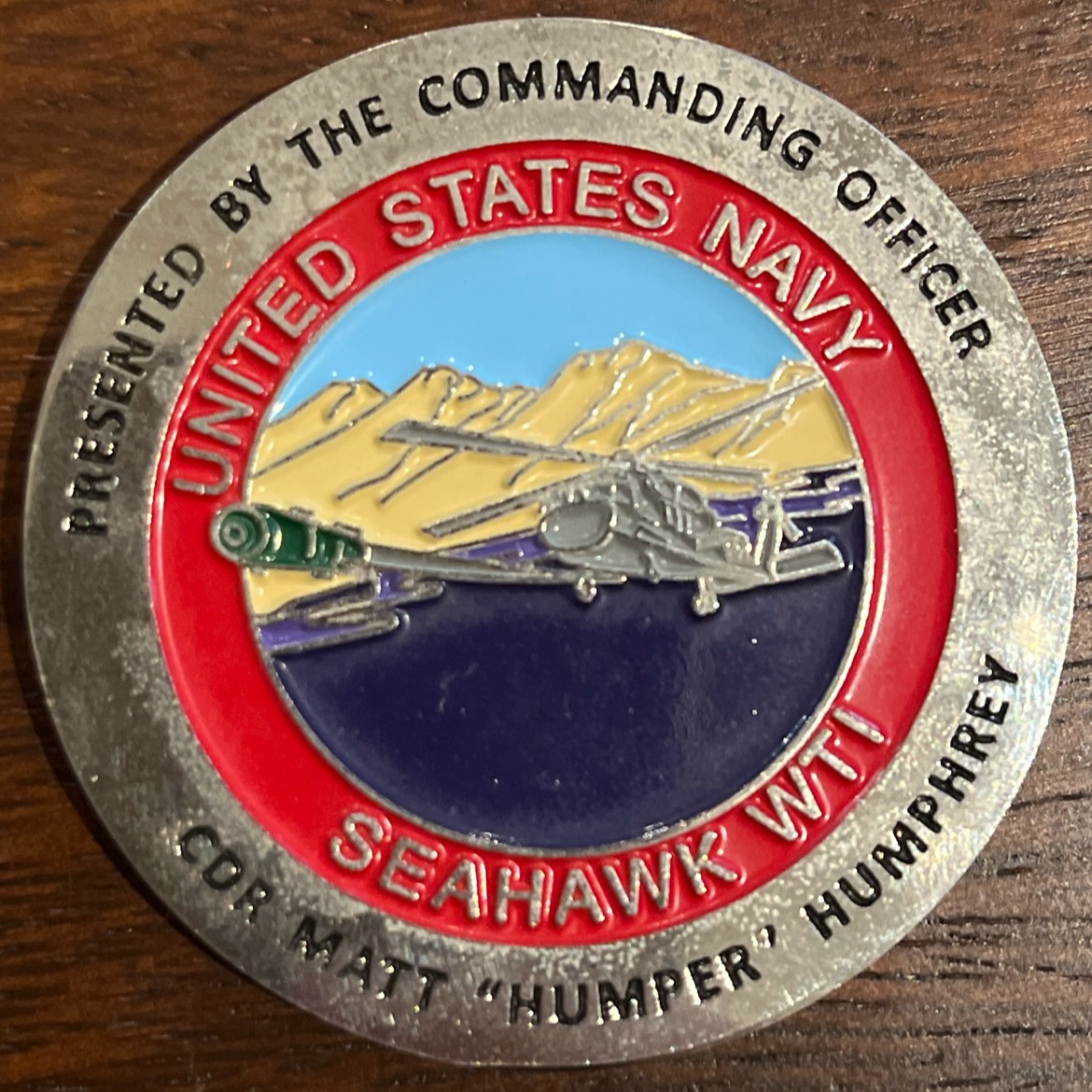 CO of HMS WSP — front