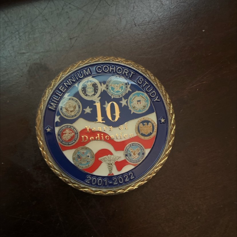 Millennium Cohort Study 10-Year Dedication Coin – A Story of Ongoing Contribution and Recognition — back