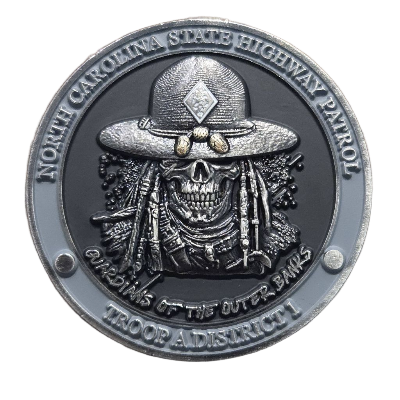 North Carolina State Highway Patrol Troop A District 1 Coin