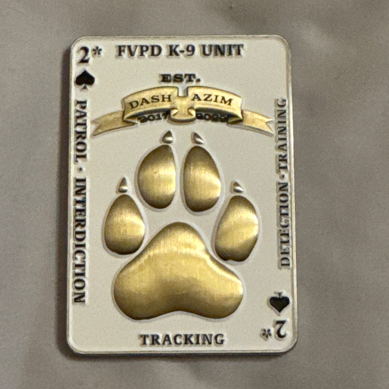 Fuquay K-9 Sliver — front