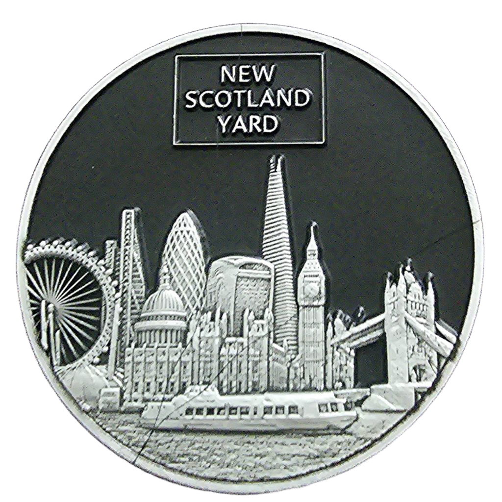 Metropolitan Police Service London Challenge Coin — back