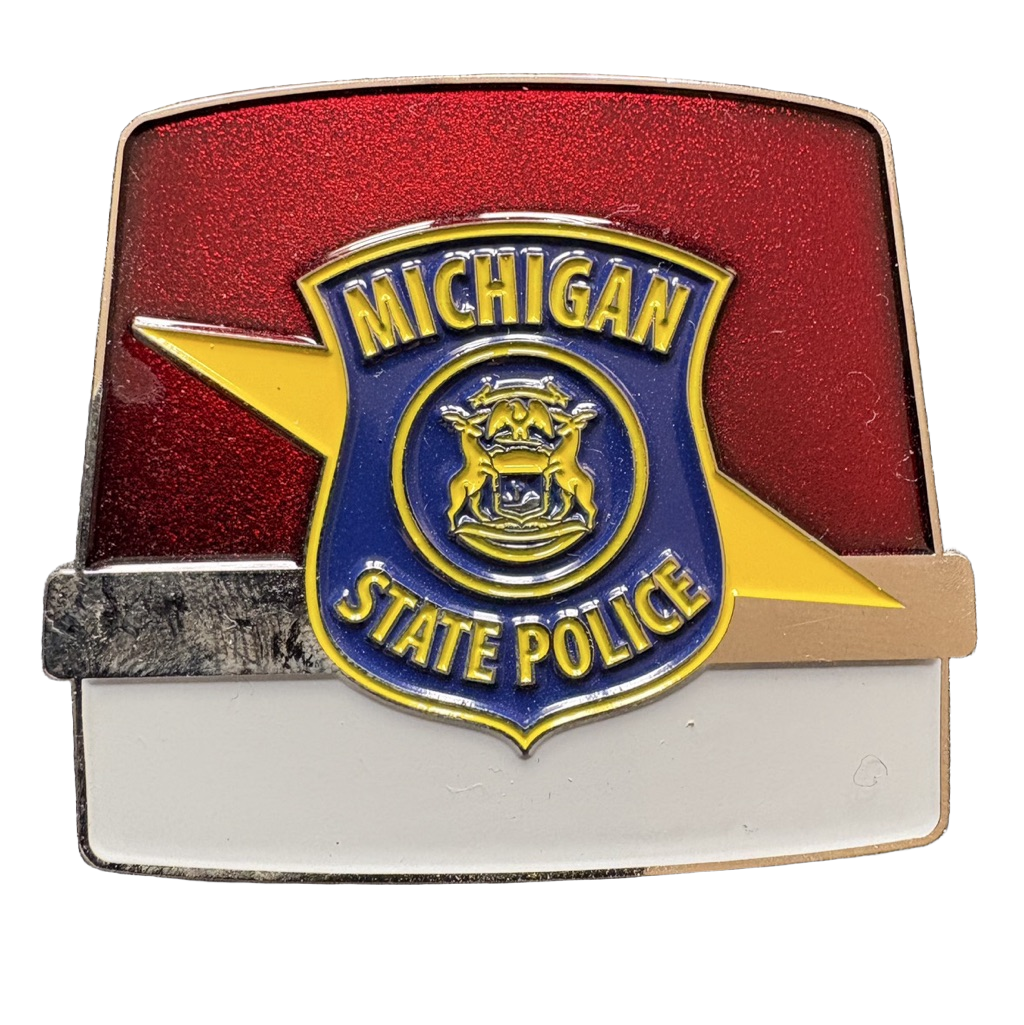 Michigan State Patrol Bubble — front