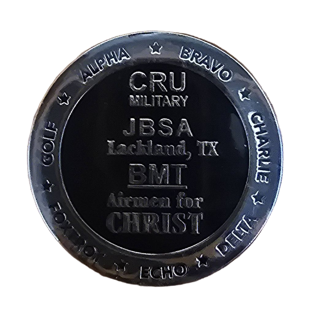 USAF BMT Church Service Coin — back