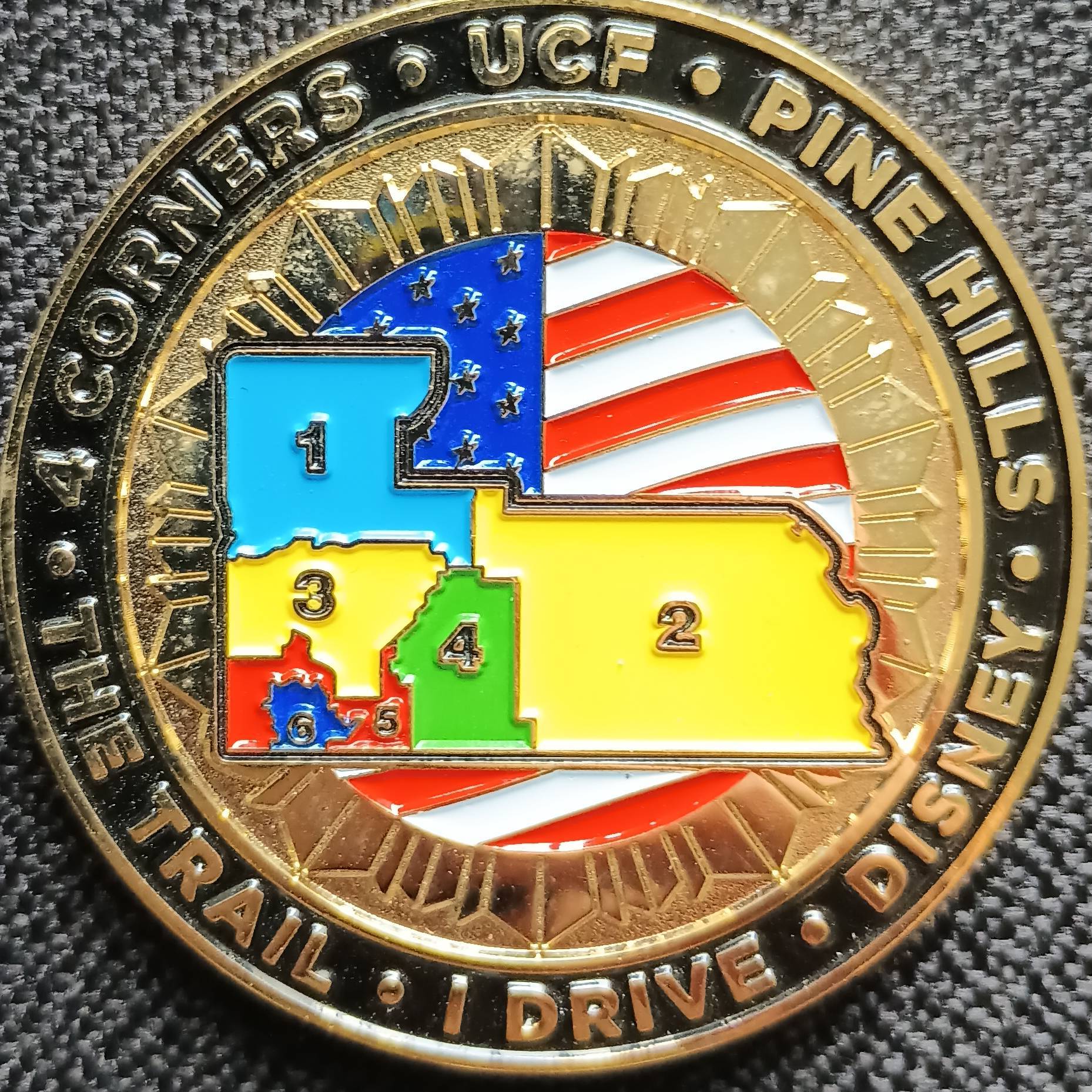 OCSO 1 of 7 coin set (Green Variant) — front