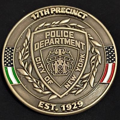 NYPD 17th precinct challenge coin