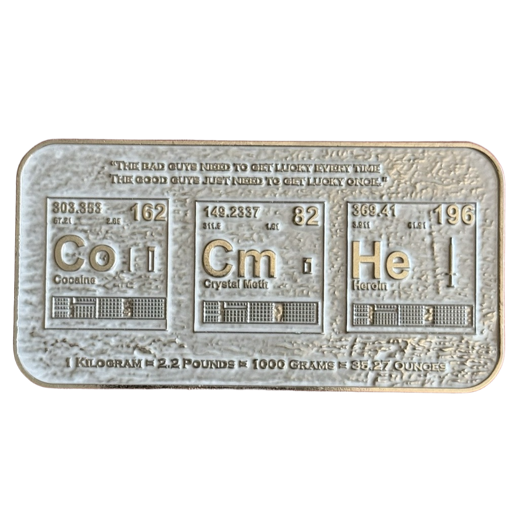 Escambia County Sheriff's Office Narcotics Brick Breaker Challenge Coin — back