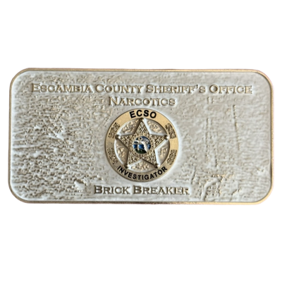 Escambia County Sheriff's Office Narcotics Brick Breaker Challenge Coin