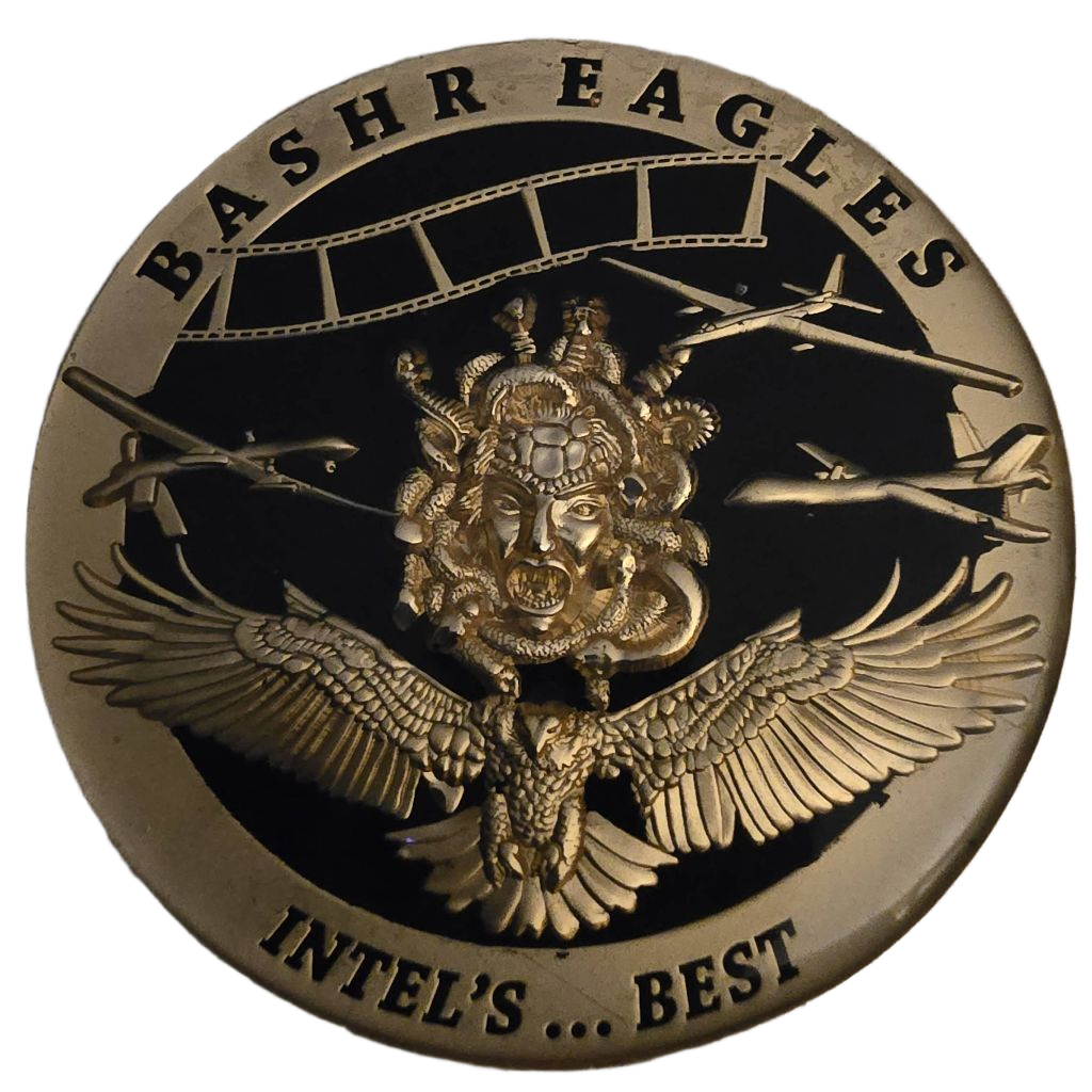 91S Intelligence Analyst Challenge Coin — back