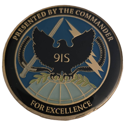 91S Intelligence Analyst Challenge Coin