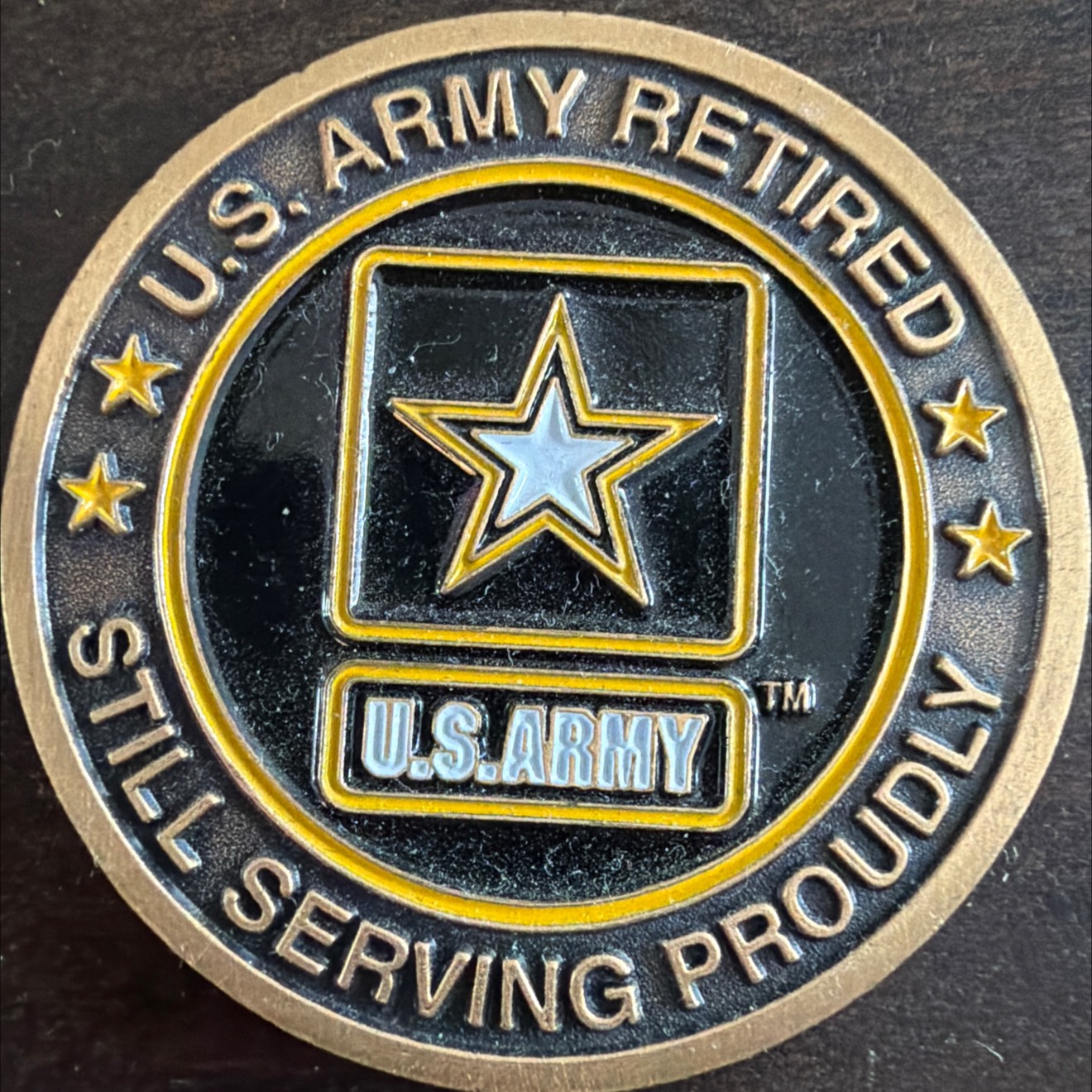 Retirement Coin — front