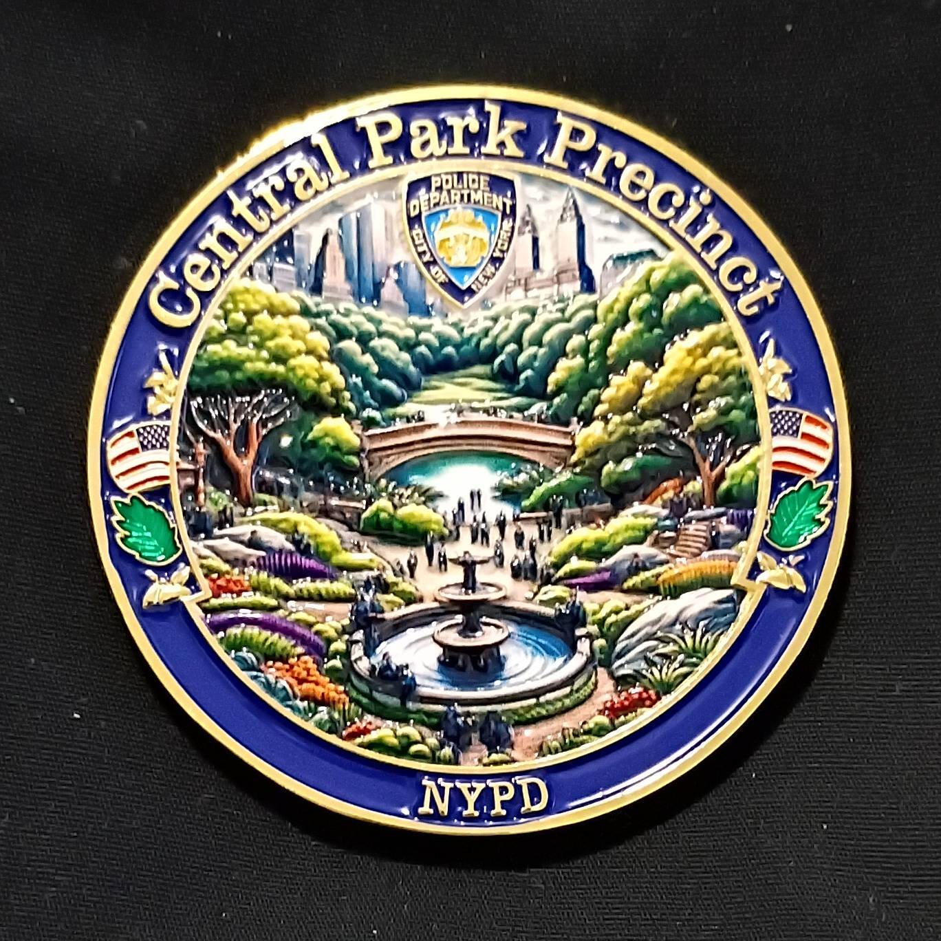 Central Park Precinct Challenge Coin — back