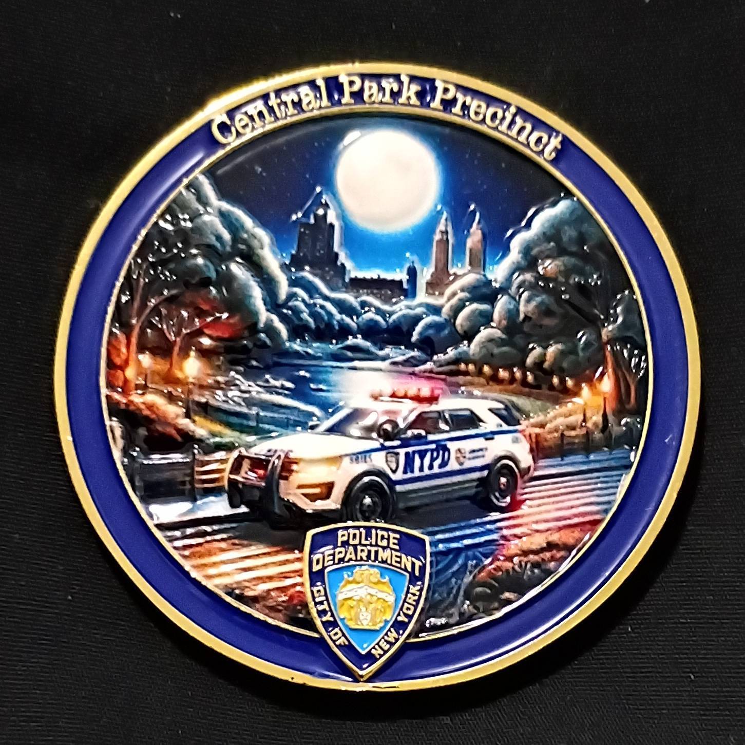 Central Park Precinct Challenge Coin — front