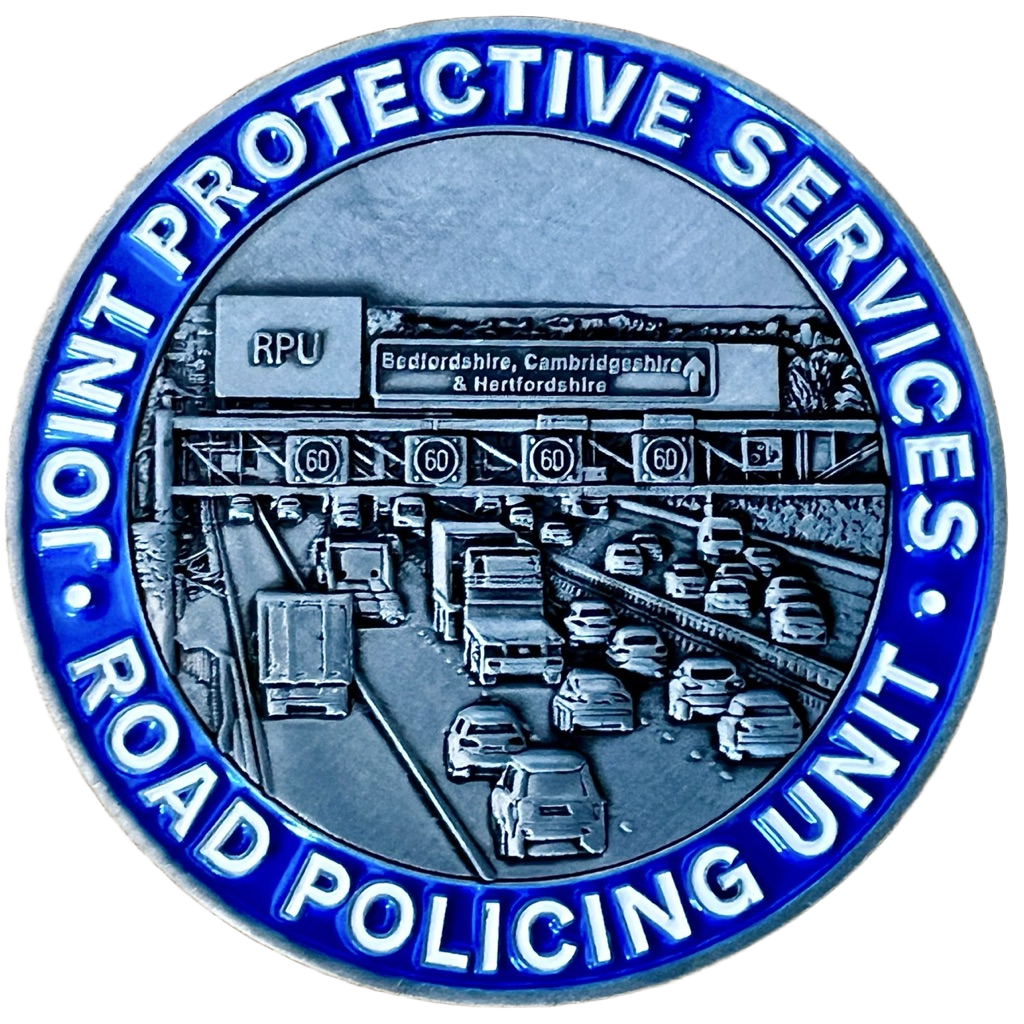 Bedfordshire, Cambridgeshire & Hertfordshire RPU Challenge Coin — back